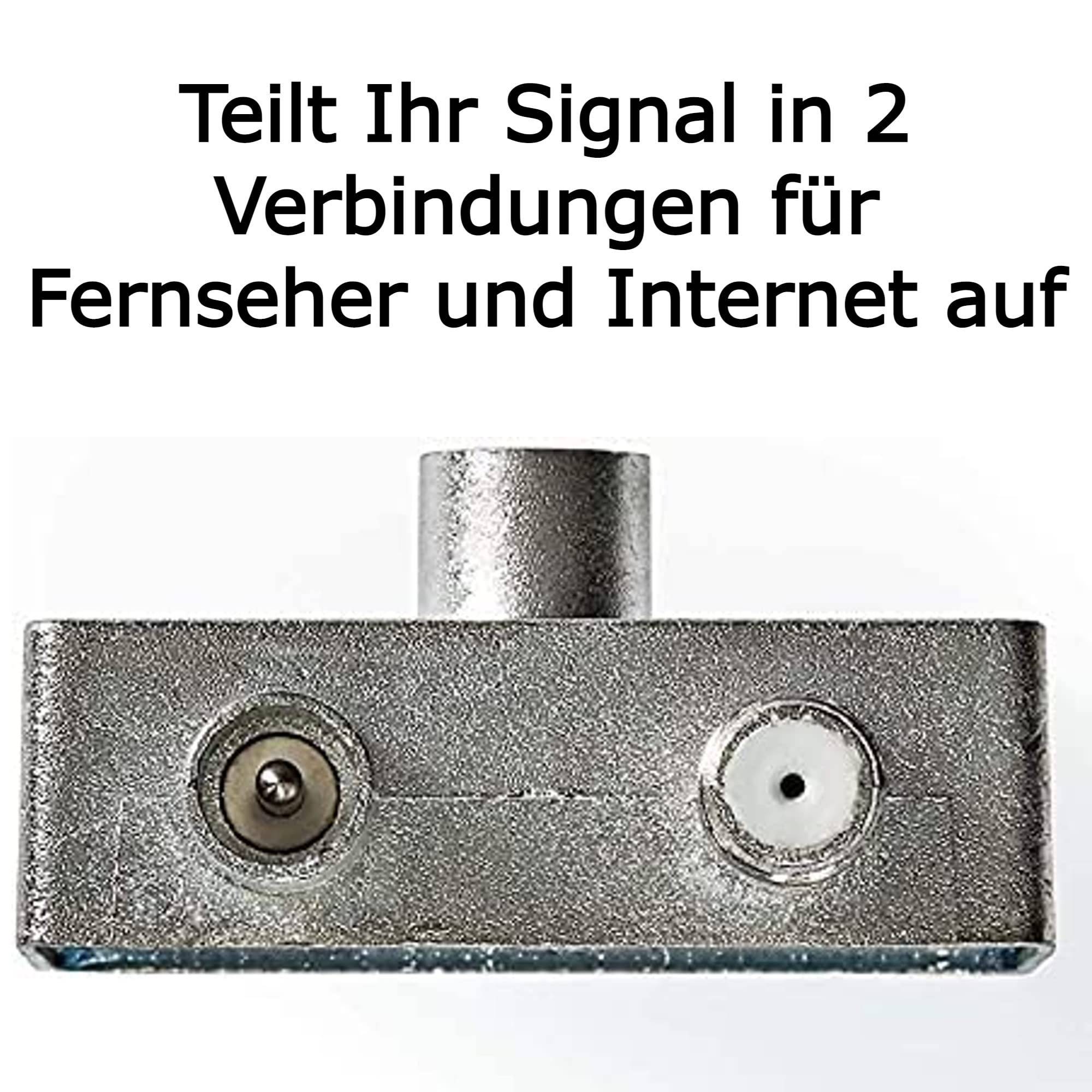 Breitband Multimedia-Aufsteckadapter IEC Coax Verteiler Kabelmodem Kabelfernsehen Splitter TV Kabel TR-DSC1