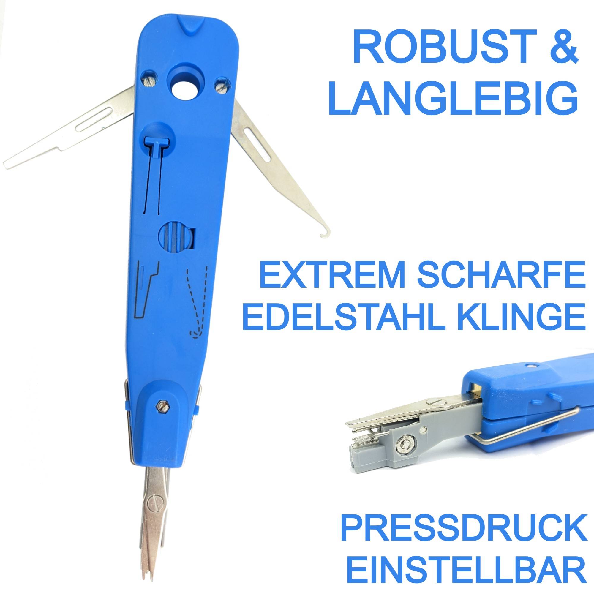 LSA Auflegewerkzeug Auflegewerkzeug für Krone LSA+ Leisten Tool Anlegewerkzeug Werkzeug Punch Down Netzwerk PC DSL