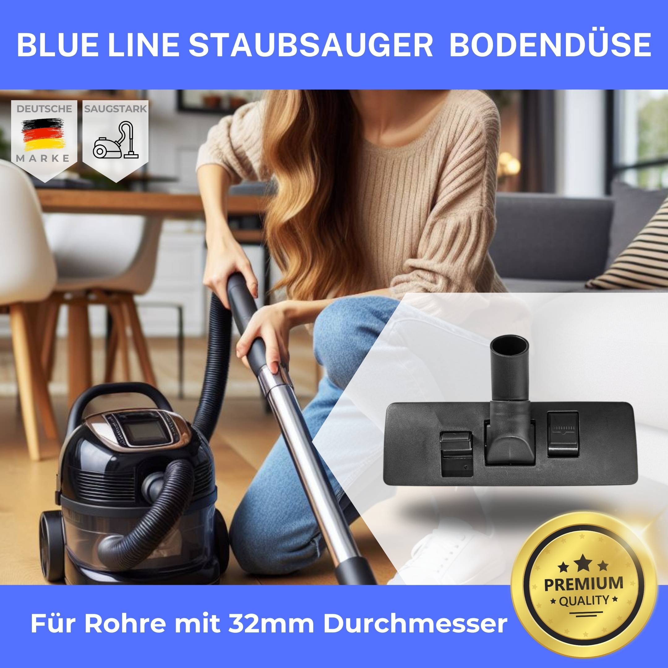 32mm für Thomas 787210 CleanLight 787263 793268 139394 Bodendüse