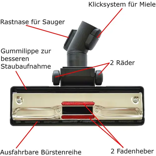 Staubsauger-düse Staubsaugerzubehör Staubsaugerersatzteil Ersatz für Miele S 2131 Ecoline 2121 771 712 Tango Plus 381 Staubsauger-düse Staubsaugerzubehör Staubsaugerersatzteil Ersatz für Miele S 2131 Ecoline 2121 771 712 Tango Plus 381