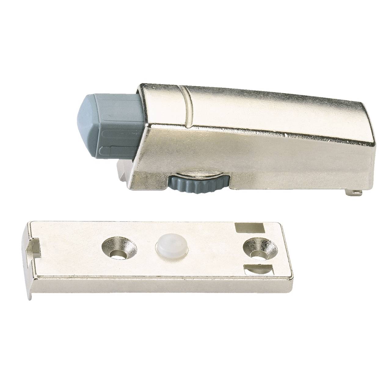Aufschraub-Türdämpfer vernickelt Silent System, aufliegend