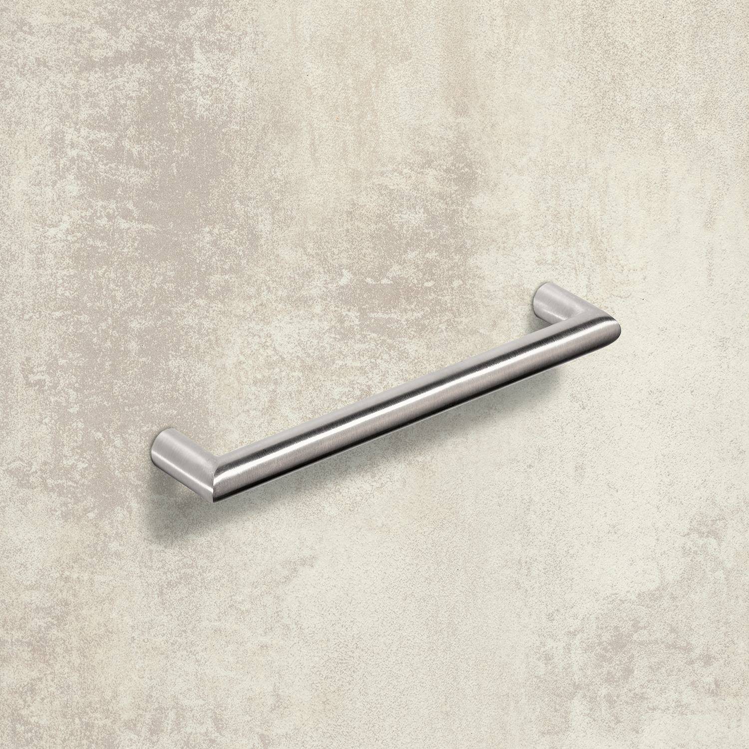Gehrungsgriff Narona  224, L 236 mm, H 30 mm, ø 12 mm, Edelstahl gebürstet