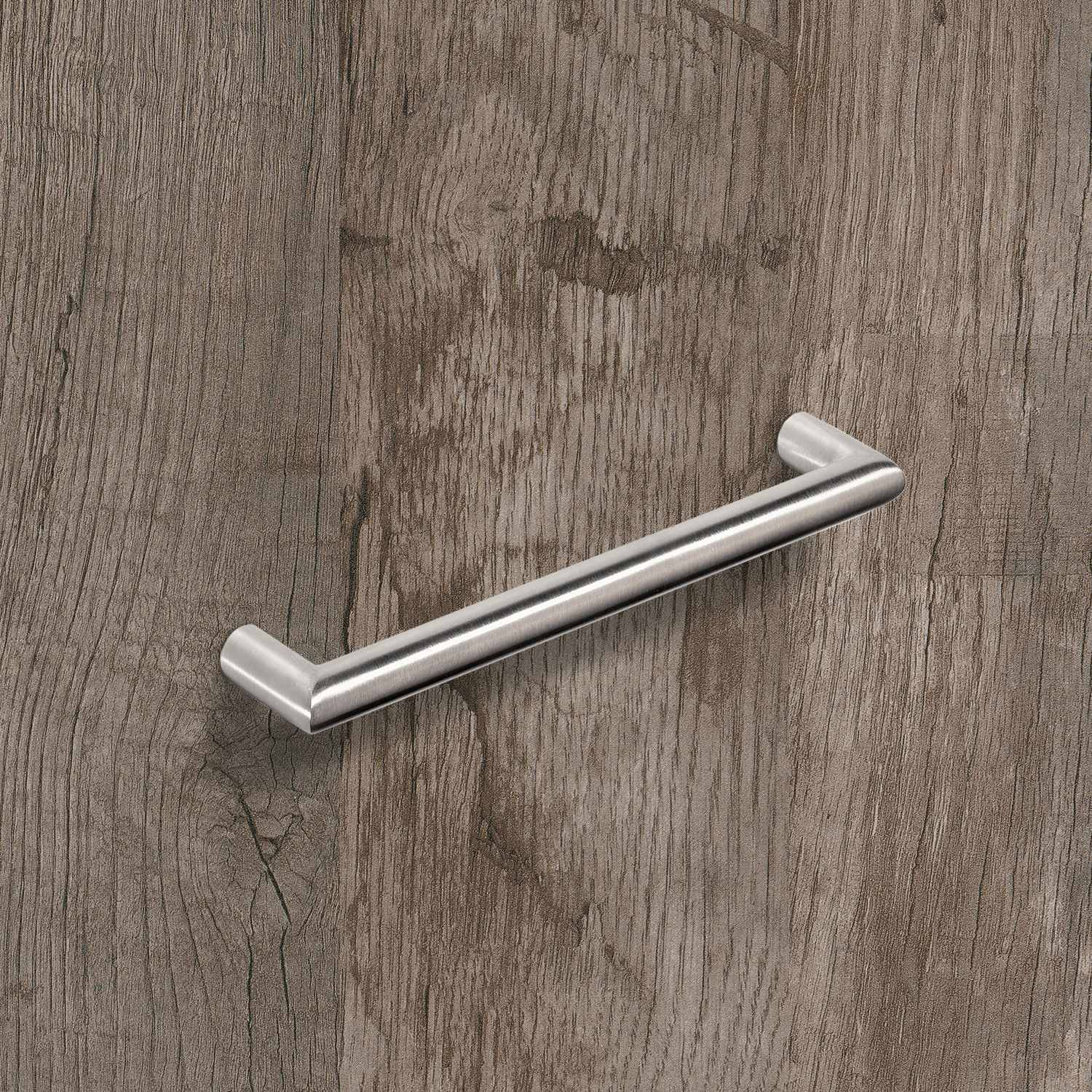 Gehrungsgriff Narona  224, L 236 mm, H 30 mm, ø 12 mm, Edelstahl gebürstet