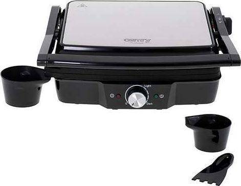 Sandwichmaker Camry Electric Grill CR 3053 Tisch, 2000 W, Schwarz, Antihaft-Grillplatten, Temperaturregelung