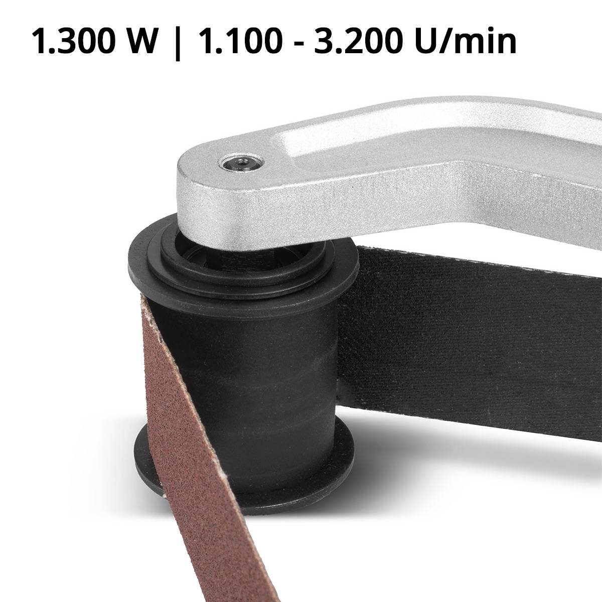 STAHLWERK Rohrbandschleifer RS-1300 ST mit 1.300 W und 1.100 - 3.200 U/min