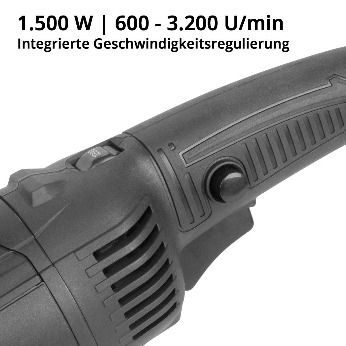 STAHLWERK Satiniermaschine SM-1500 ST mit 1.500 W Leistung und 600 - 3.200 U/min