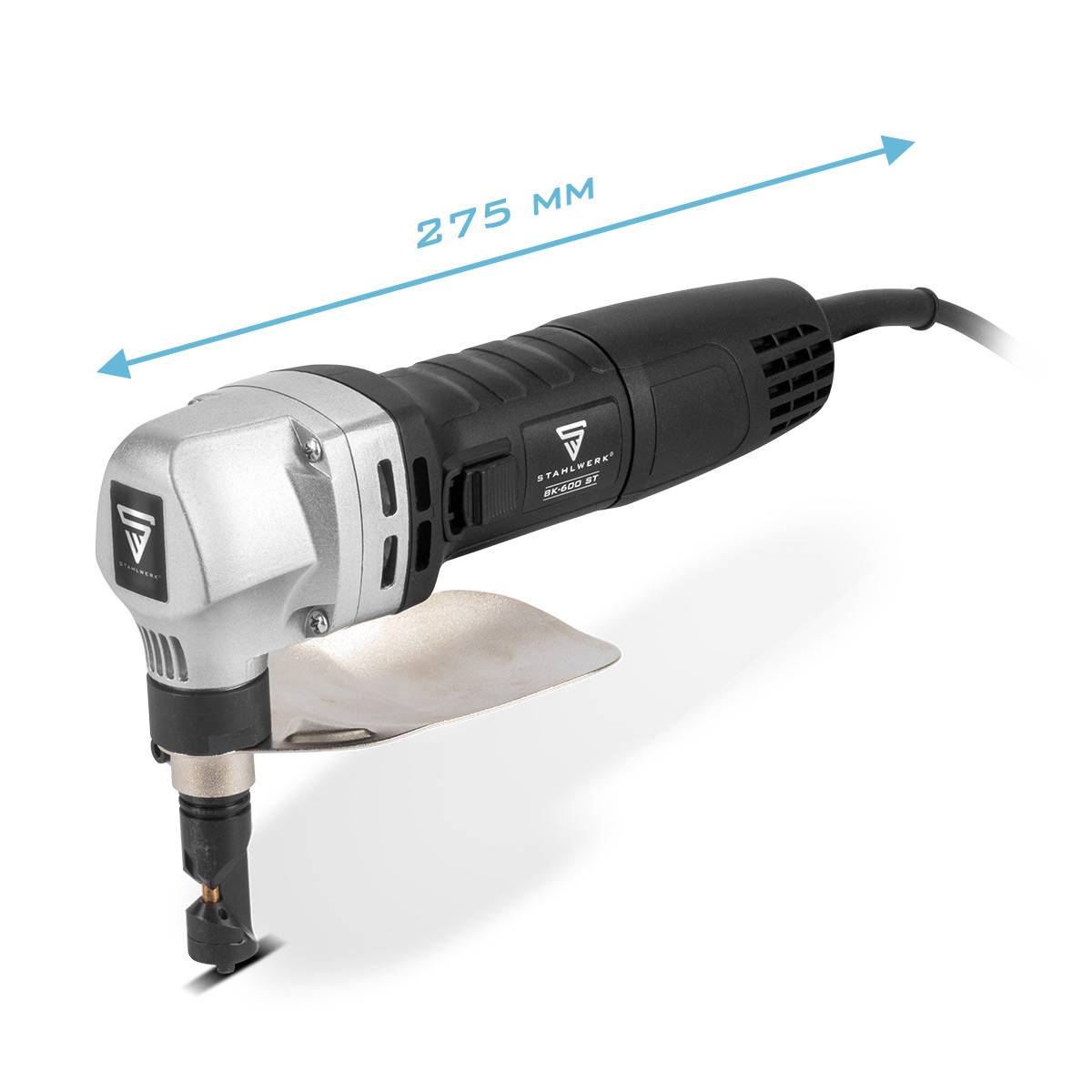 STAHLWERK Blechknabber BK-600 ST mit 600W und 2.000 U/min bis 2,5mm Schnitttiefe