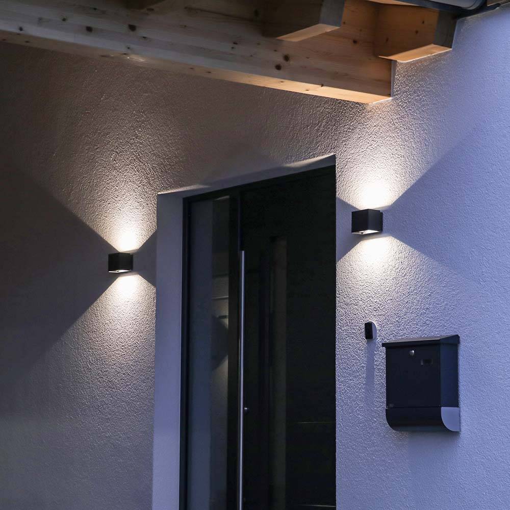 DOTLUX LED-Wandleuchte BEAMO 10W 3000K anthrazit