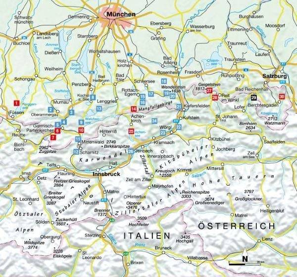 Wilde Wasserfälle und Klammen in den Bayerischen Hausbergen