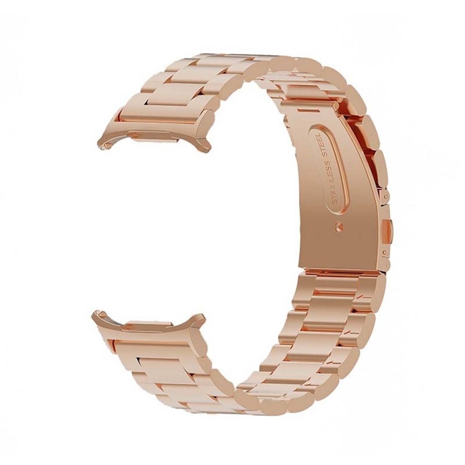 Für Samsung Galaxy Watch Ultra 47mm Edelstahl Metall Band Rose Gold