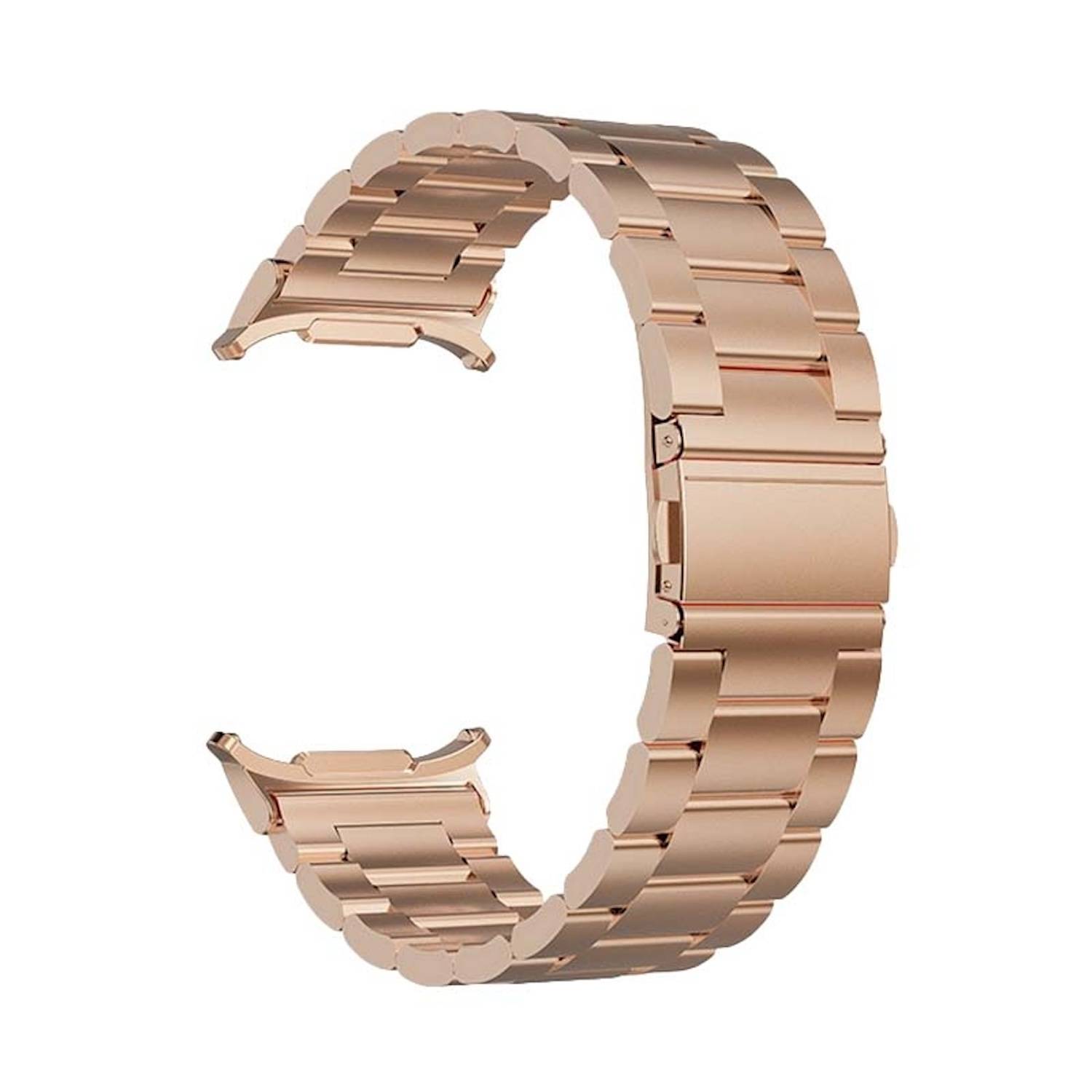 Für Samsung Galaxy Watch Ultra 47mm Edelstahl Metall Band Rose Gold