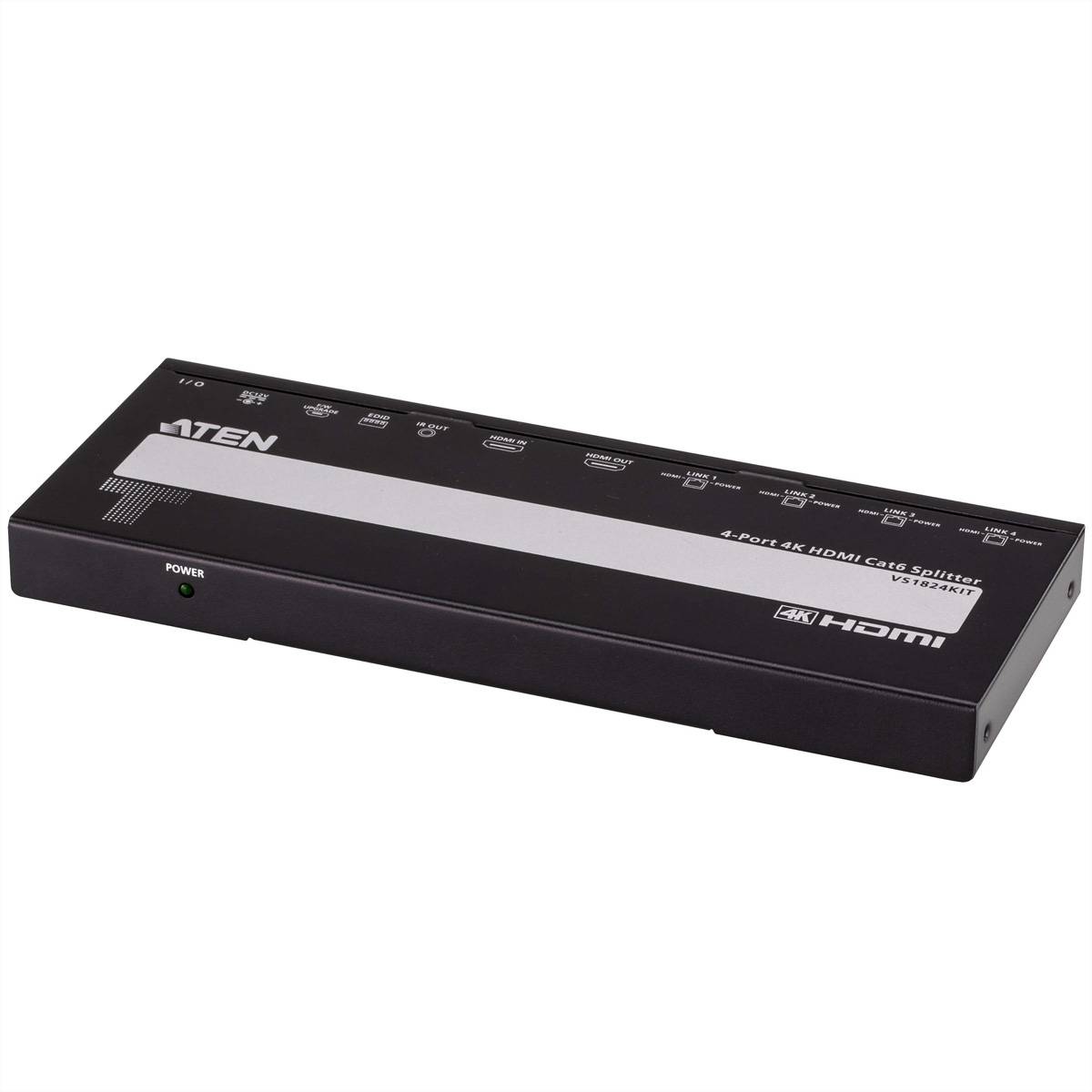 ATEN VS1824KIT 4-Port 4K HDMI Cat6 Splitter mit 4 Empfänger