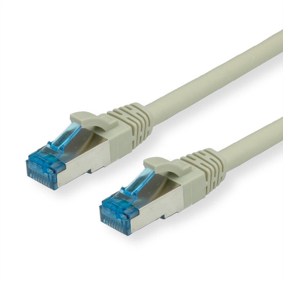 VALUE - S/FTP PiMF Patchkabel Kat.6A Kl.EA grau 0.15m - FTP - PIMF