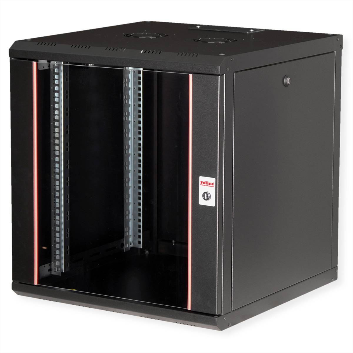 ROLINE 19-Zoll Wandgehäuse Pro 12 HE, 600x600 BxT schwarz