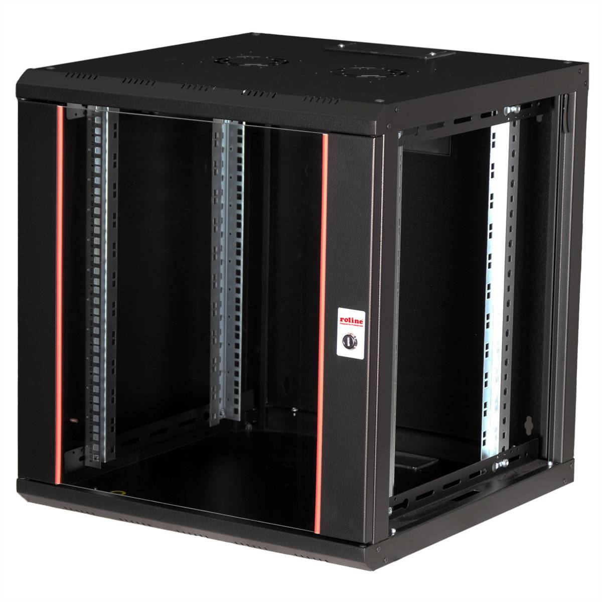 ROLINE 19-Zoll Wandgehäuse Pro 12 HE, 600x600 BxT schwarz