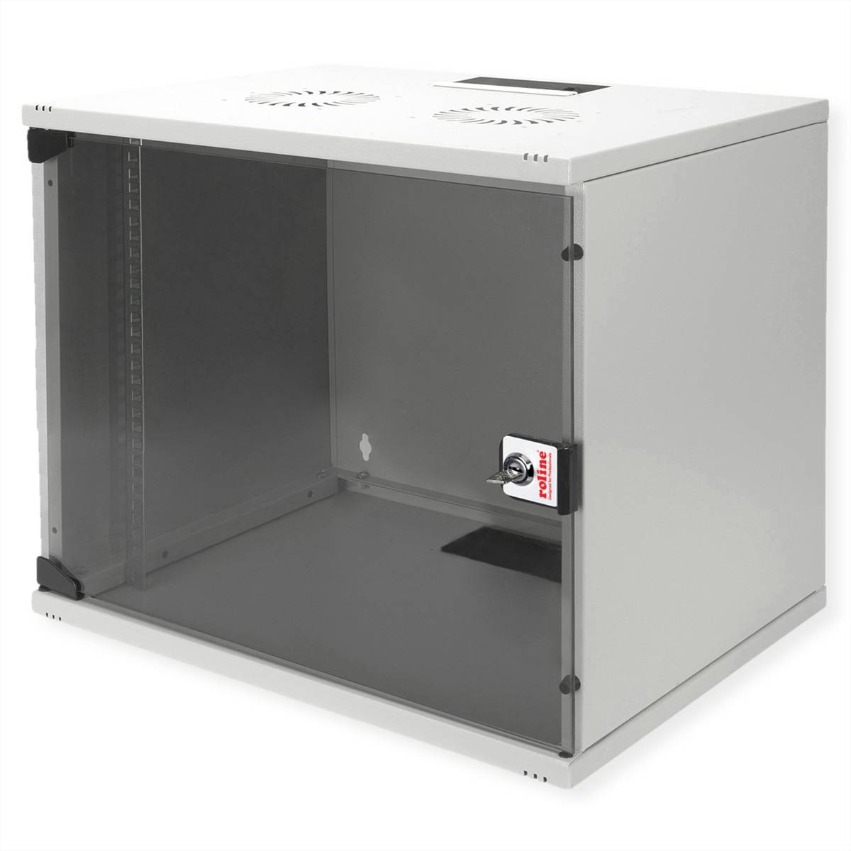 ROTRONIC-SECOMP - Roline Basic - Gehäuse - kit, 540x400 WxD - geeignet für Wandmontage - RAL 7035, Hellgrau - 9U - 48.3
