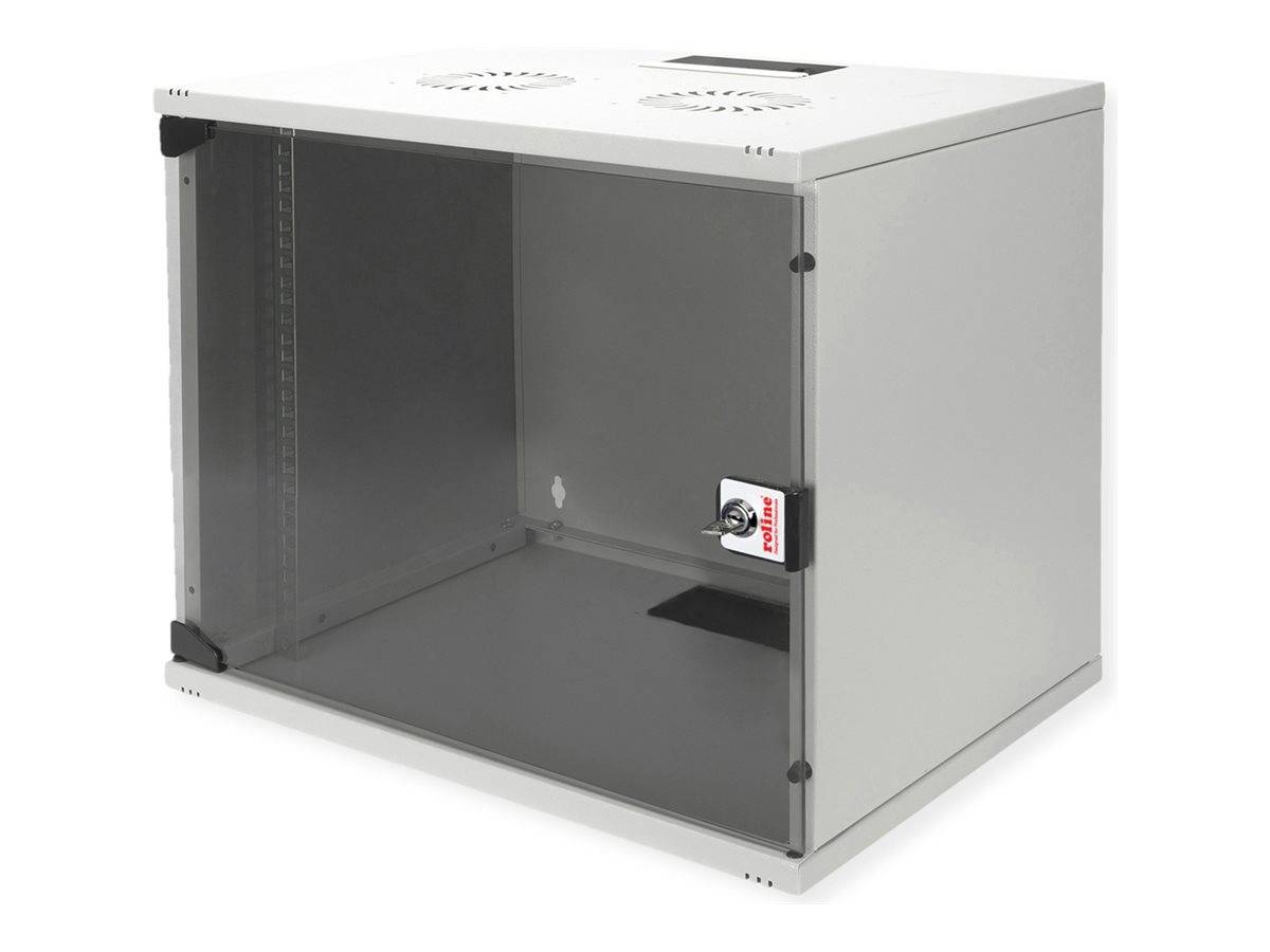 ROTRONIC-SECOMP - Roline Basic - Gehäuse - kit, 540x400 WxD - geeignet für Wandmontage - RAL 7035, Hellgrau - 9U - 48.3