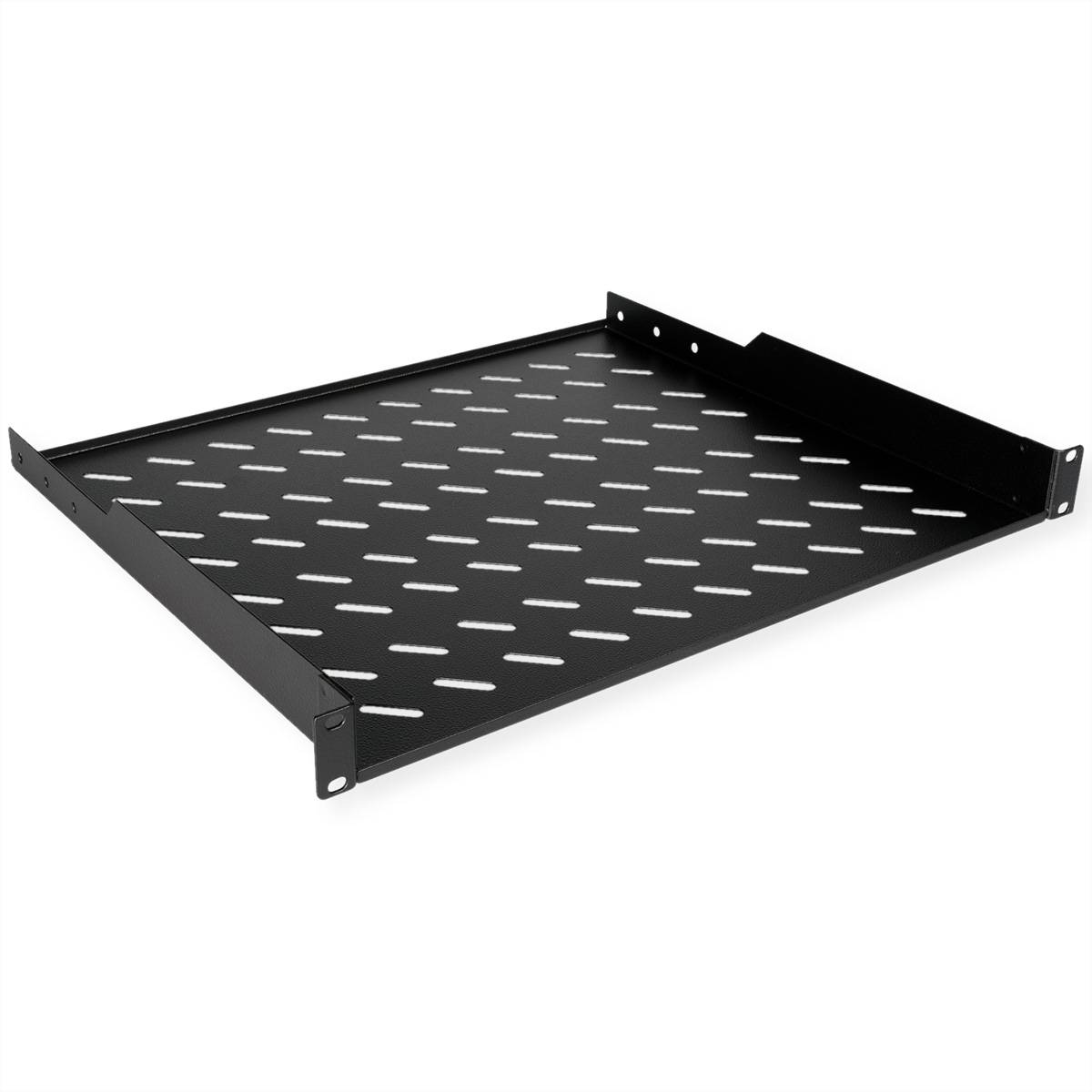 Roline - Rack - Regal - 400 mm tief, Tragfähigkeit 15 kg - RAL 9005, Jet Black - 1U - 48.3 cm (19"")