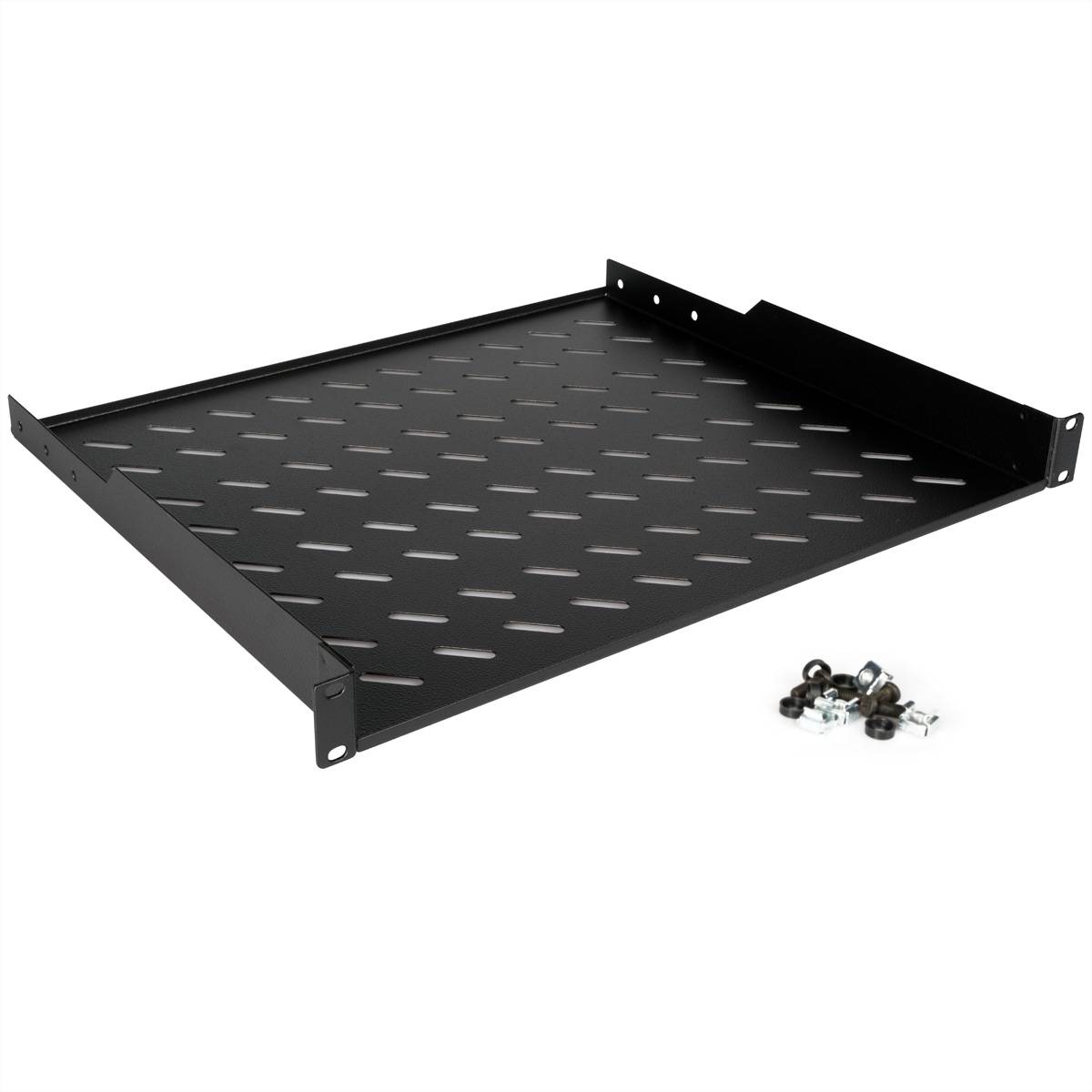 Roline - Rack - Regal - 400 mm tief, Tragfähigkeit 15 kg - RAL 9005, Jet Black - 1U - 48.3 cm (19"")