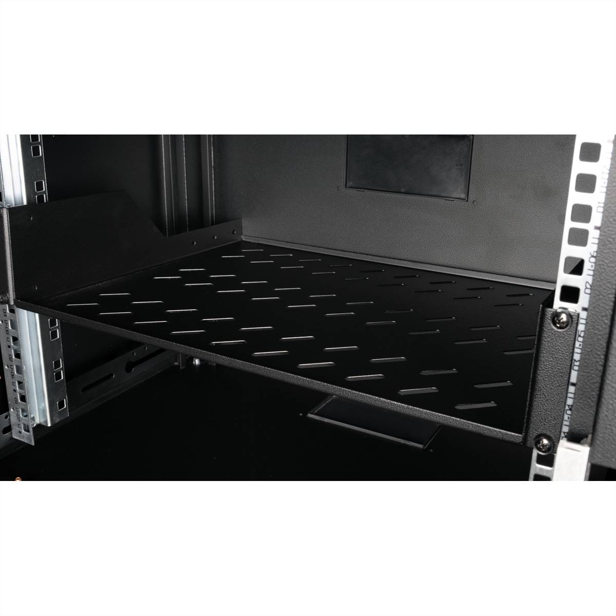 Roline - Rack - Regal - 350 mm tief, Tragfähigkeit 25 kg - RAL 9005, Jet Black - 2U - 48.3 cm (19"")