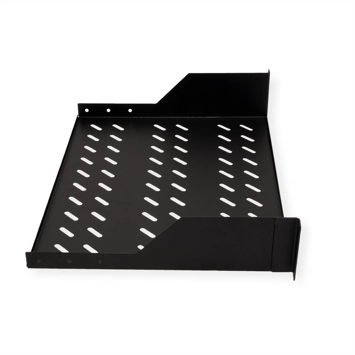 ROLINE 19-Zoll Fachboden 2 HE 350 T, 25kg Tragkraft schwarz