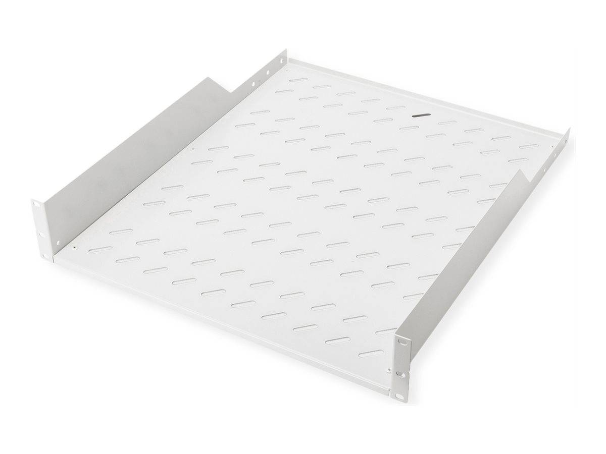 ROLINE Rack - Regal - 550 mm tief, Tragfähigkeit 25 kg - RAL 7035, Hellgrau - 2U - 48.3 cm (19")