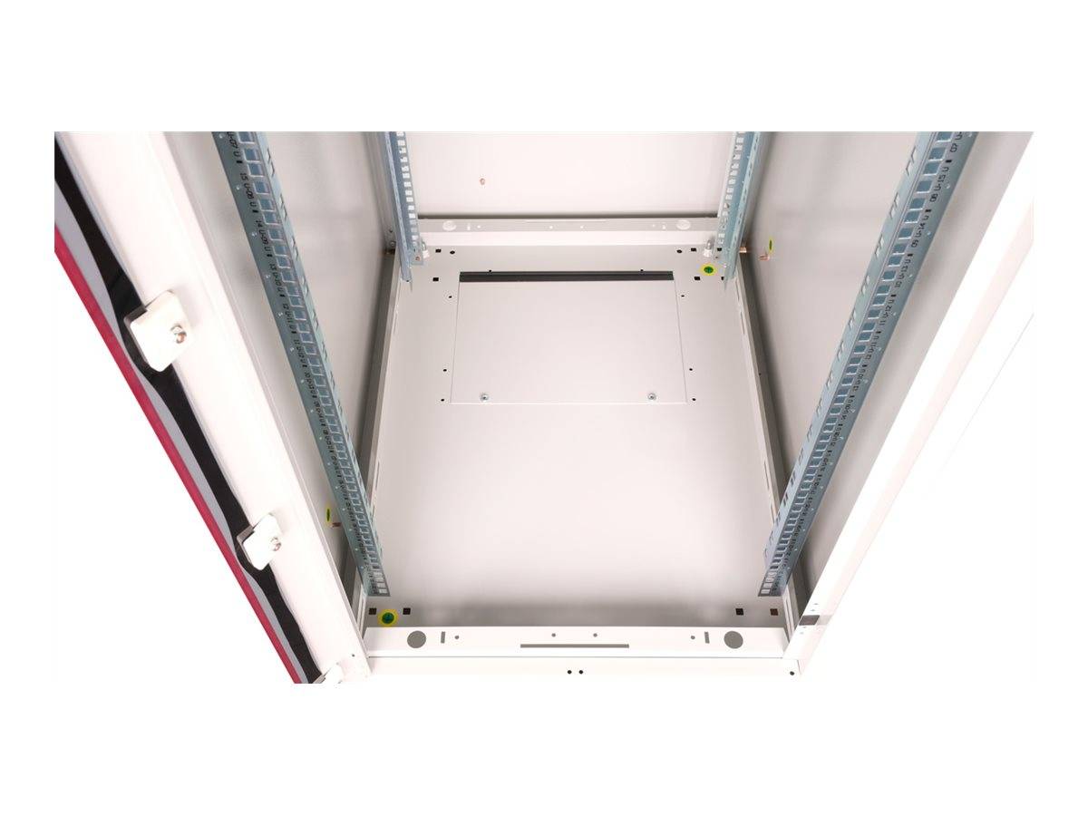 ROTRONIC-SECOMP - Roline Basic - Schrank Netzwerkschrank - glass door, 600x800 WxD - RAL 7035, Hellgrau - 22U - 48.3 cm