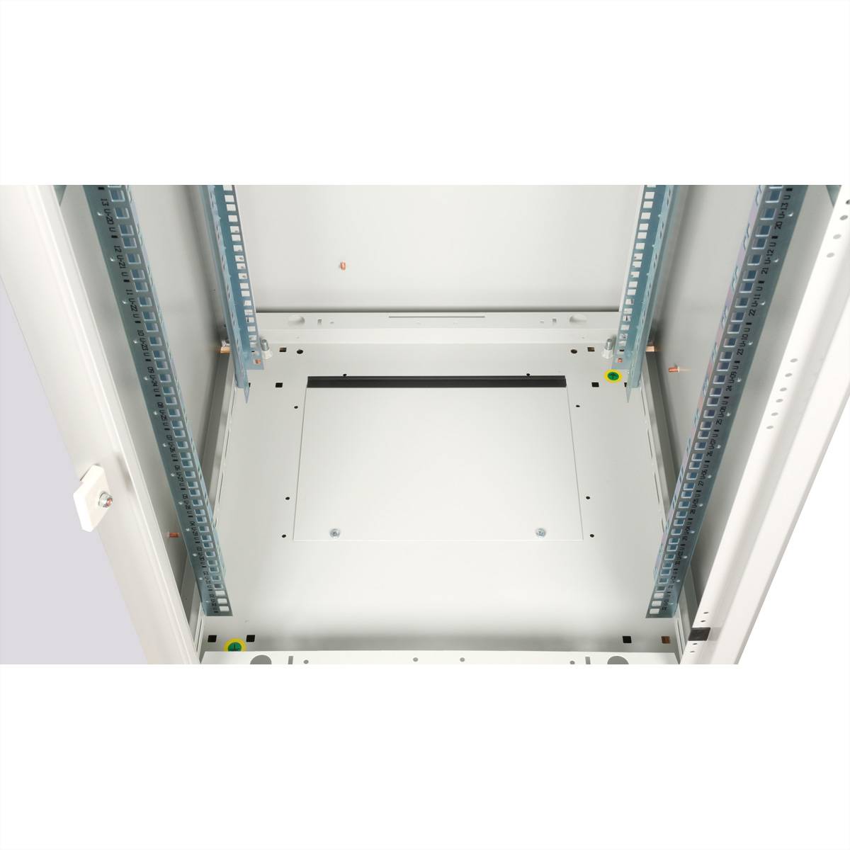 Roline Basic - Schrank Netzwerkschrank - Glas-Tür, 600x600 BxT - RAL 7035, Hellgrau - 32U - 48.3 cm (19"")