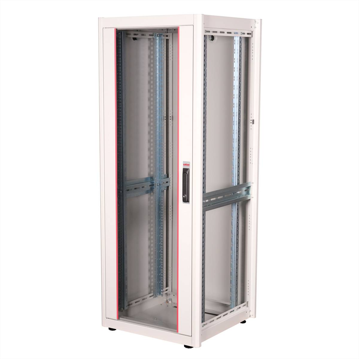 Roline Basic - Schrank Netzwerkschrank - Glas-Tür, 600x600 BxT - RAL 7035, Hellgrau - 32U - 48.3 cm (19"")