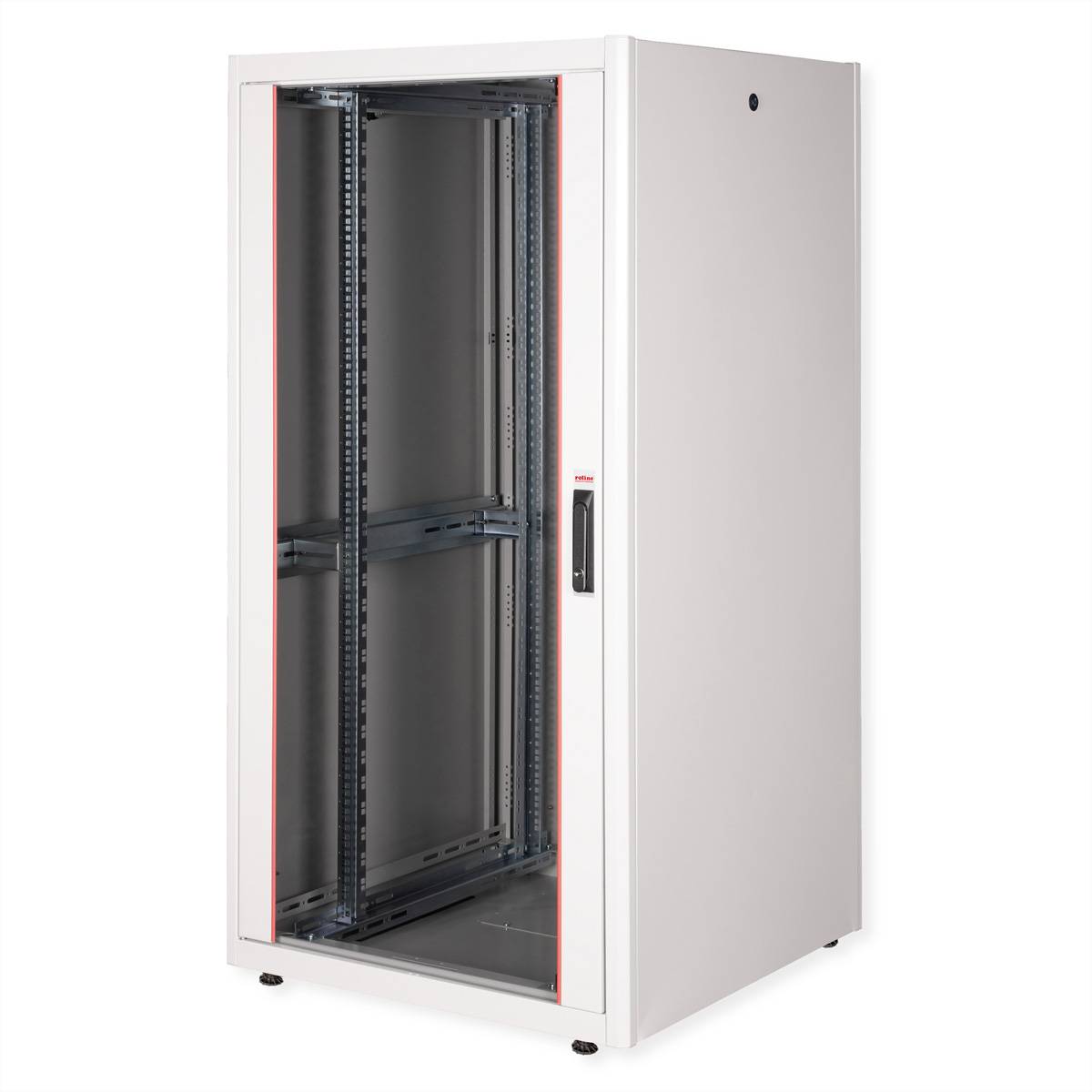 Roline Basic - Schrank Netzwerkschrank - Glas Tür, 800 x 800 (B x T)