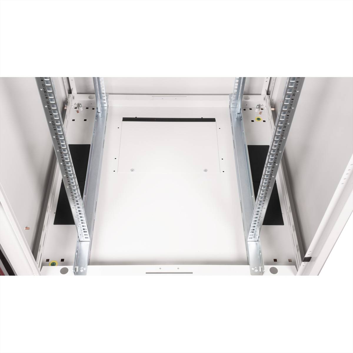 Roline Basic - Schrank Netzwerkschrank - Glas Tür, 800 x 800 (B x T)