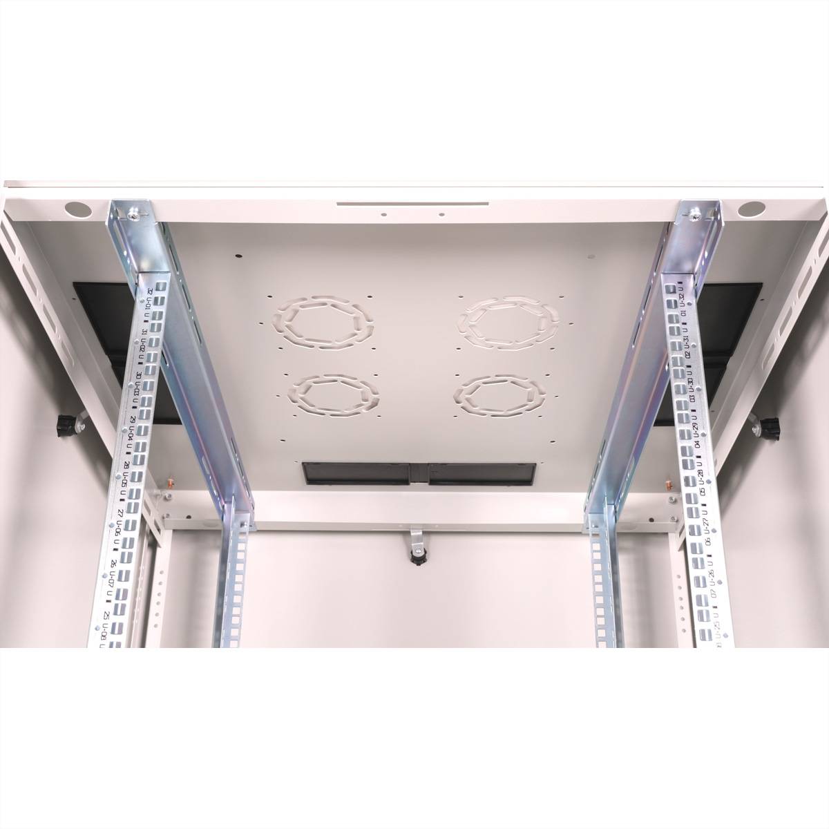 ROLINE 19-Zoll Netzwerkschrank Basic 32 HE, 800x800 BxT Glastür grau