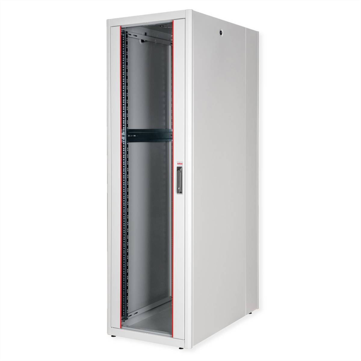 Roline Basic - Schrank Netzwerkschrank - Glas Tür, 600x1000 WxD - RAL 7035, Hellgrau - 42HE - 48.3 cm (19"")