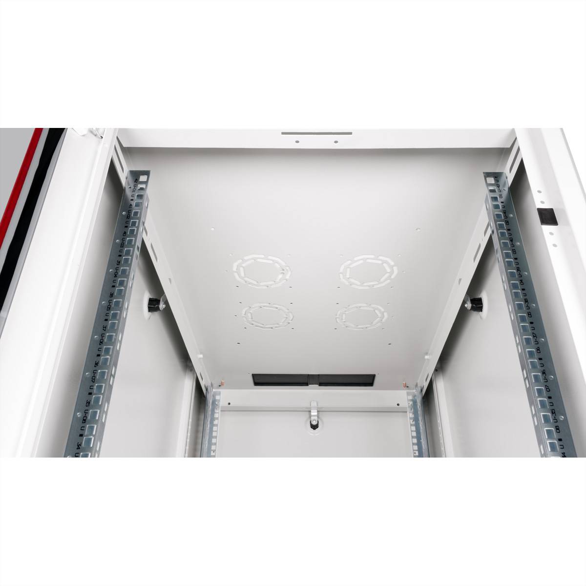 ROLINE 19-Zoll Netzwerkschrank Basic 42 HE, 600x1000 BxT Glastür grau