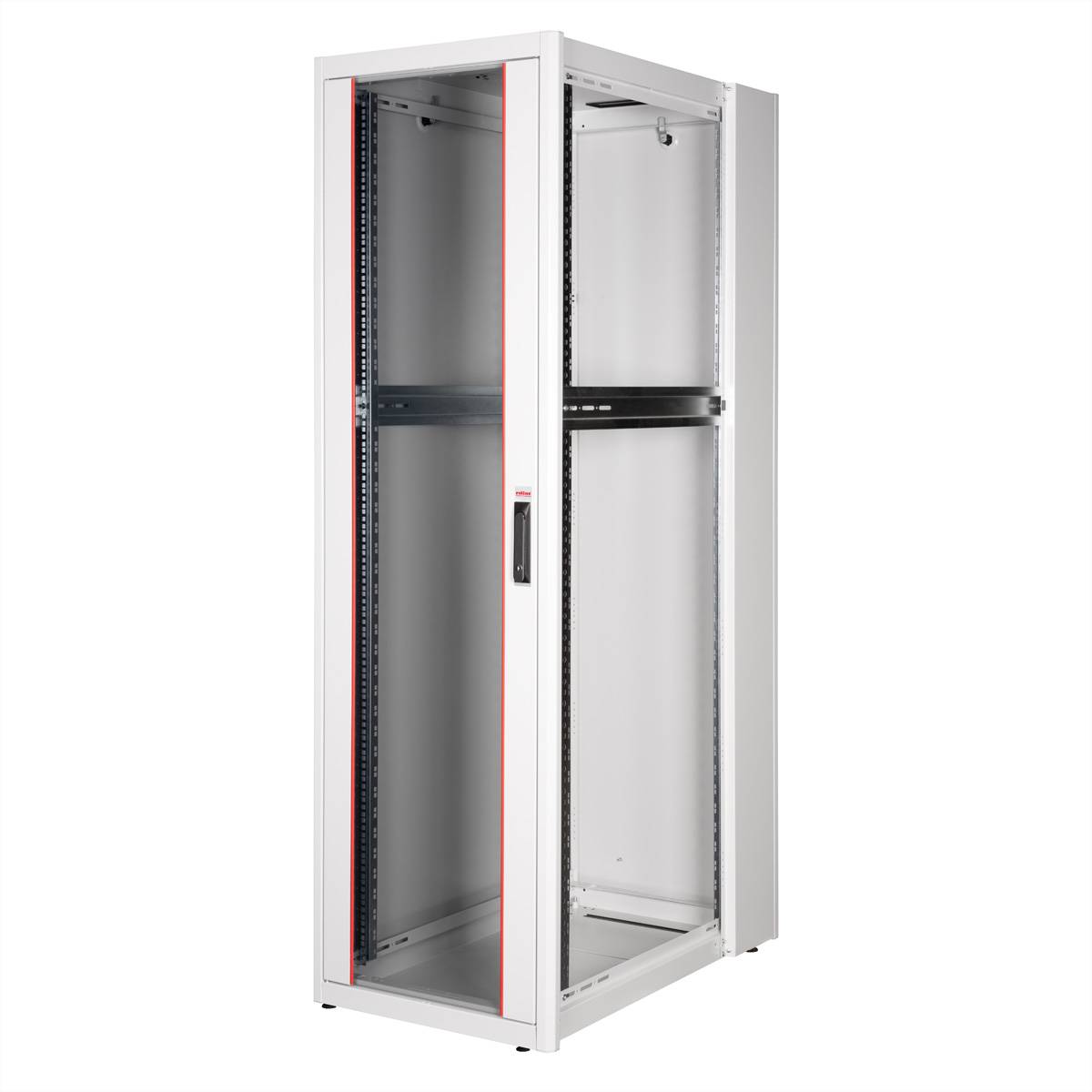 ROLINE 19-Zoll Netzwerkschrank Basic 42 HE, 600x1000 BxT Glastür grau