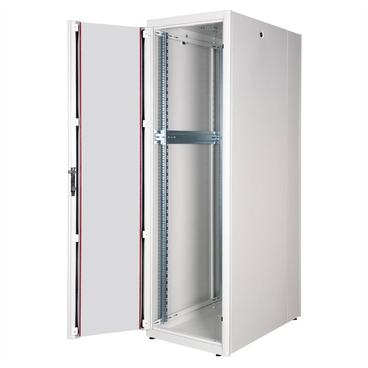 Roline Basic - Schrank Netzwerkschrank - Glas Tür, 600x1000 WxD - RAL 7035, Hellgrau - 42HE - 48.3 cm (19"")