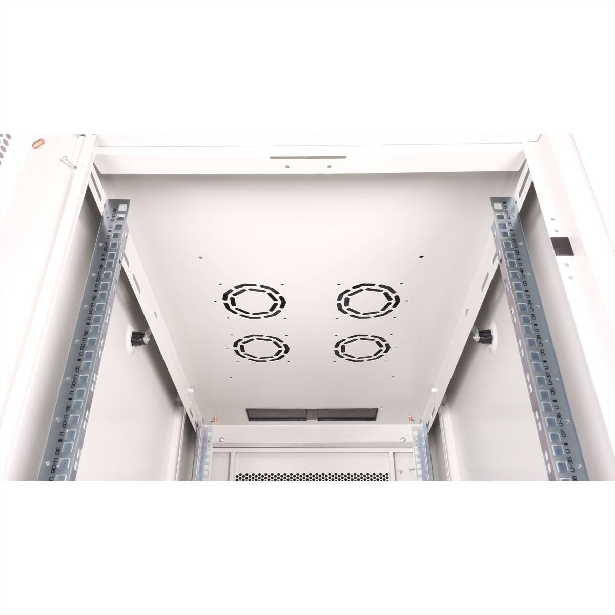 ROLINE 19-Zoll Serverschrank Basic 42 HE, 600x1000 BxT perforiert grau