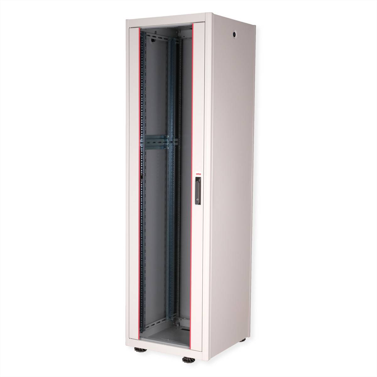 Roline Basic - Gehäuse Netzwerkschrank - mit Glastür, 600 x 600 mm (B x T)