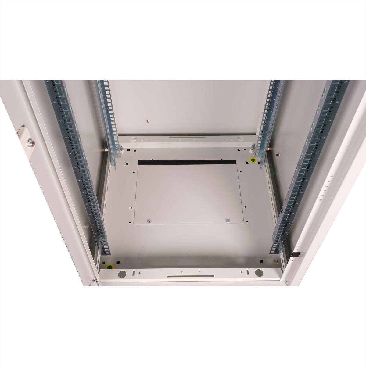 ROLINE 19-Zoll Netzwerkschrank Basic 42 HE, 600x600 BxT Glastür grau