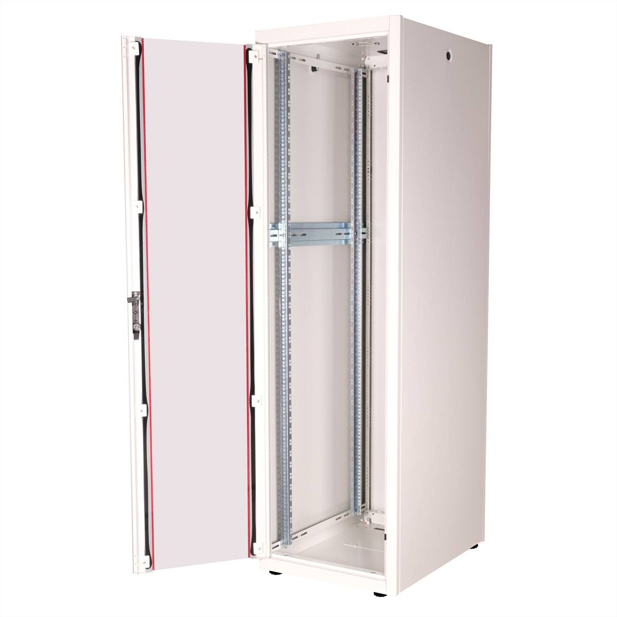 Roline Basic - Schrank Netzwerkschrank - Glas Tür, 600x800 BxT - RAL 7035, Hellgrau - 42HE - 48.3 cm (19"")