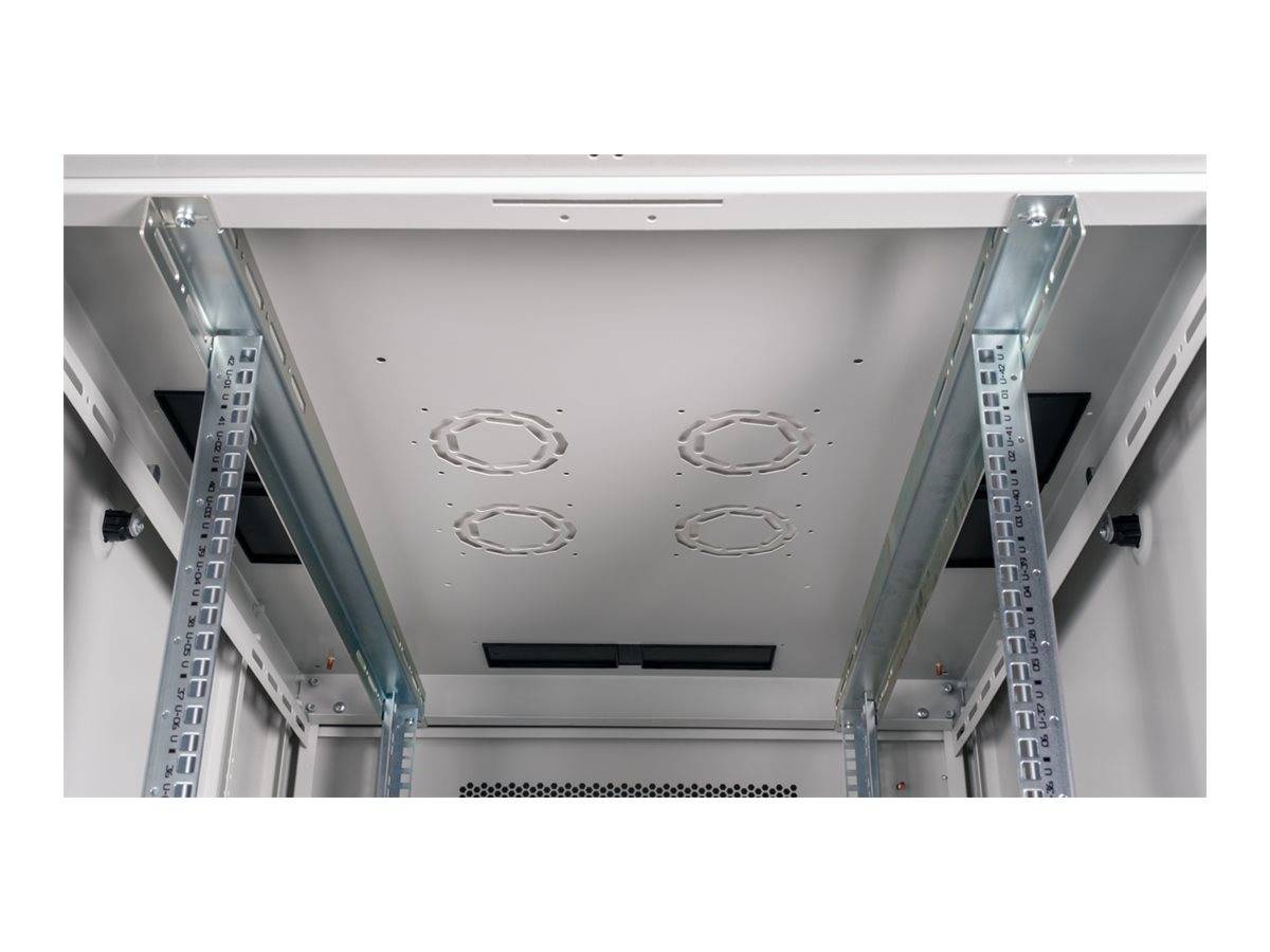 ROTRONIC-SECOMP - Roline Basic - Schrank Netzwerkschrank - perforated door, 800x1000 WxD - RAL 7035, Hellgrau - 42HE - 4