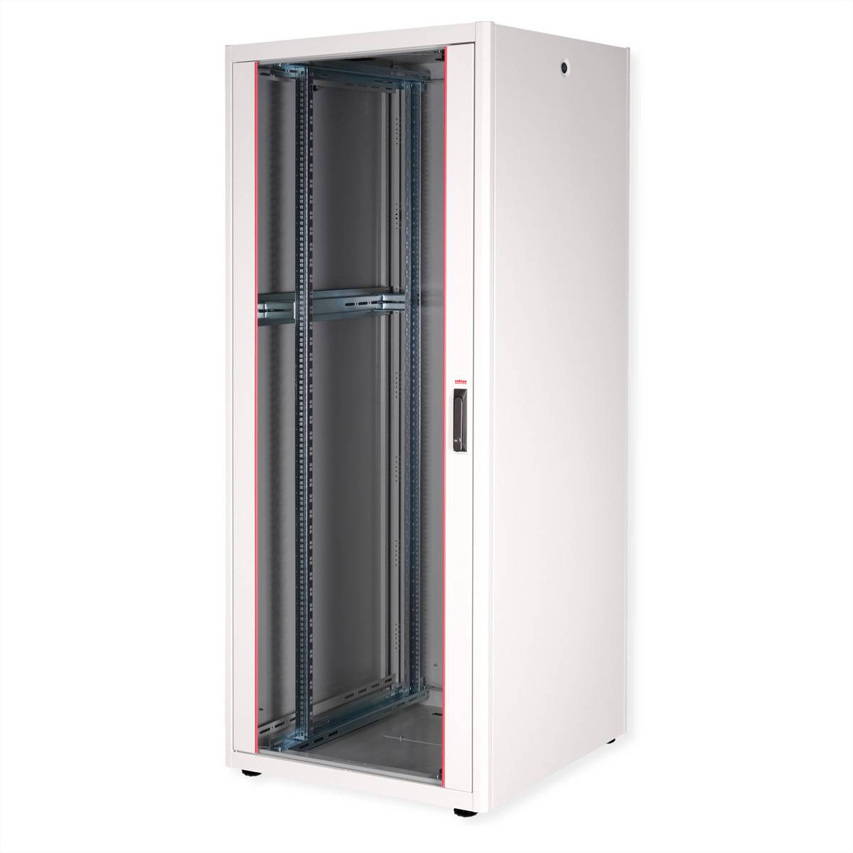 Roline Basic - Schrank Netzwerkschrank - Glas Tür, 800 x 800 (B x T)