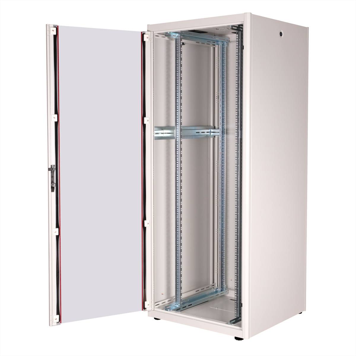 Roline Basic - Schrank Netzwerkschrank - Glas Tür, 800 x 800 (B x T)