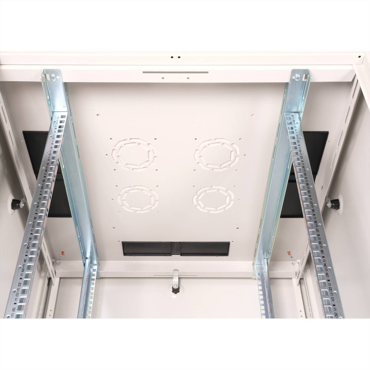 Roline Basic - Schrank Netzwerkschrank - Glas Tür, 800 x 800 (B x T)