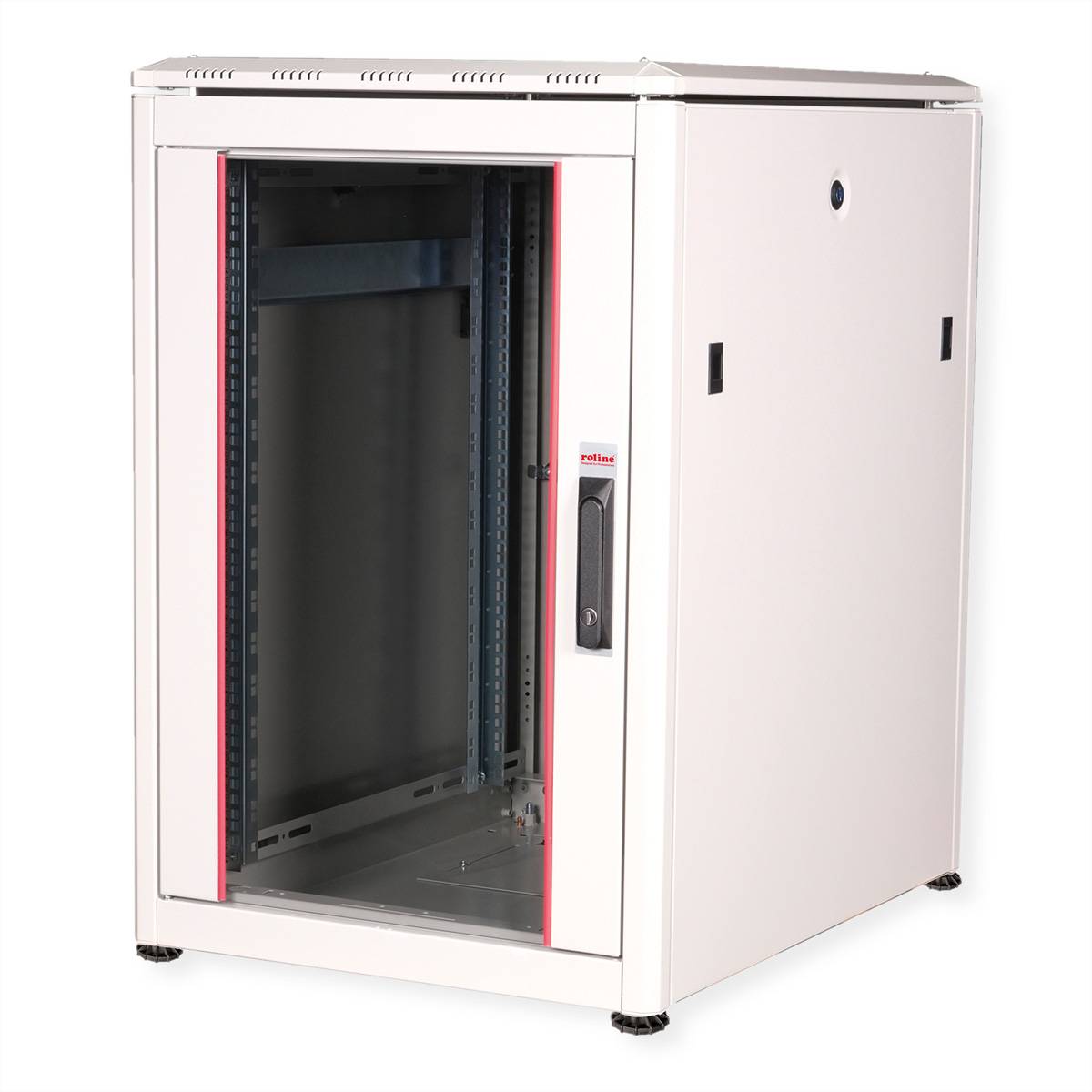 Roline Pro - Schrank Netzwerkschrank - mit Glastür, 600 x 800 mm (B x T)