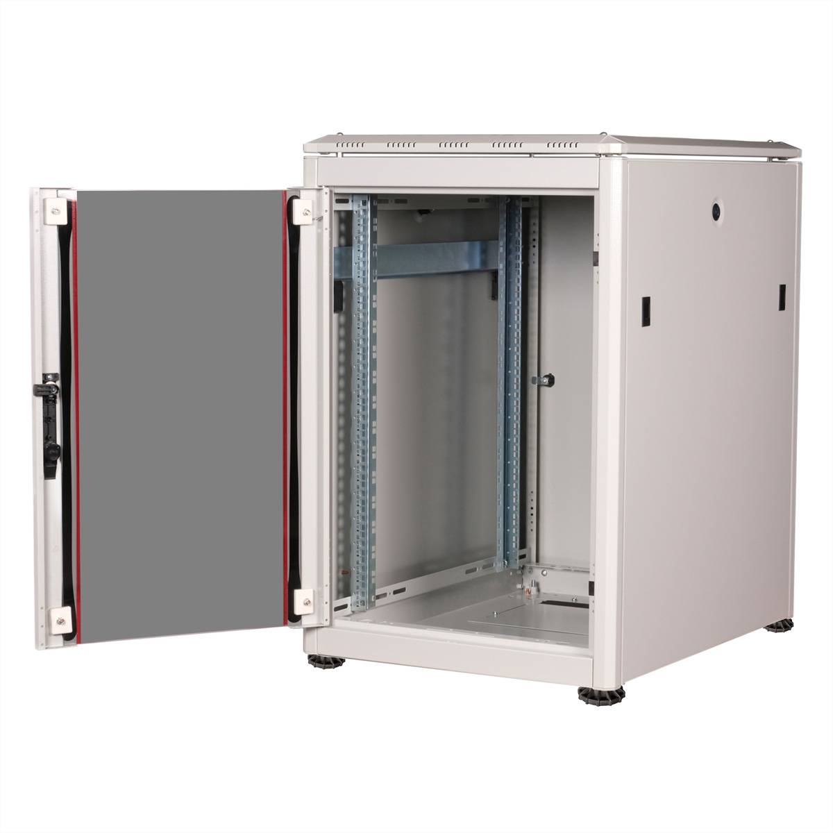 ROLINE 19-Zoll Netzwerkschrank Pro 16 HE, 600x800 BxT Glastür grau