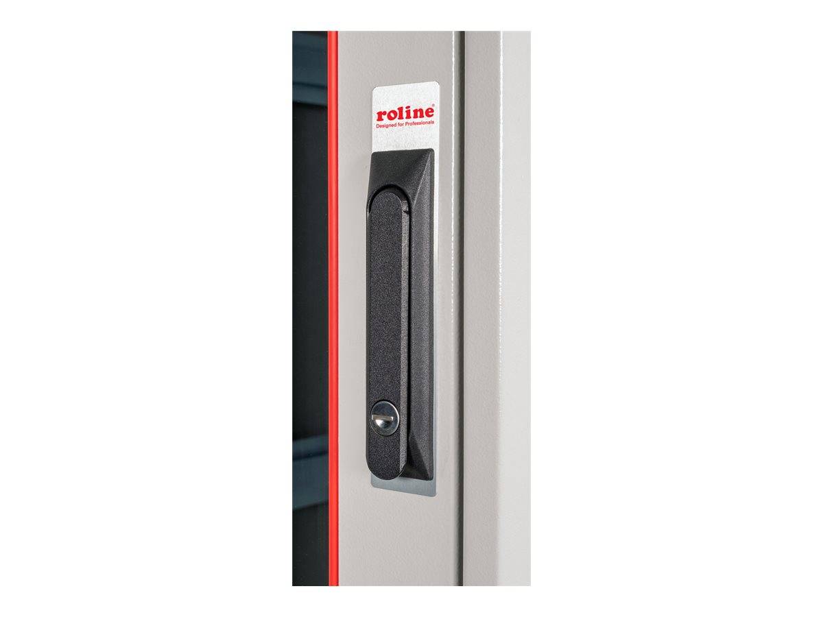 ROTRONIC-SECOMP - Roline Pro - Schrank Netzwerkschrank - mit Glastür, 800 x 1000 mm (B x T)