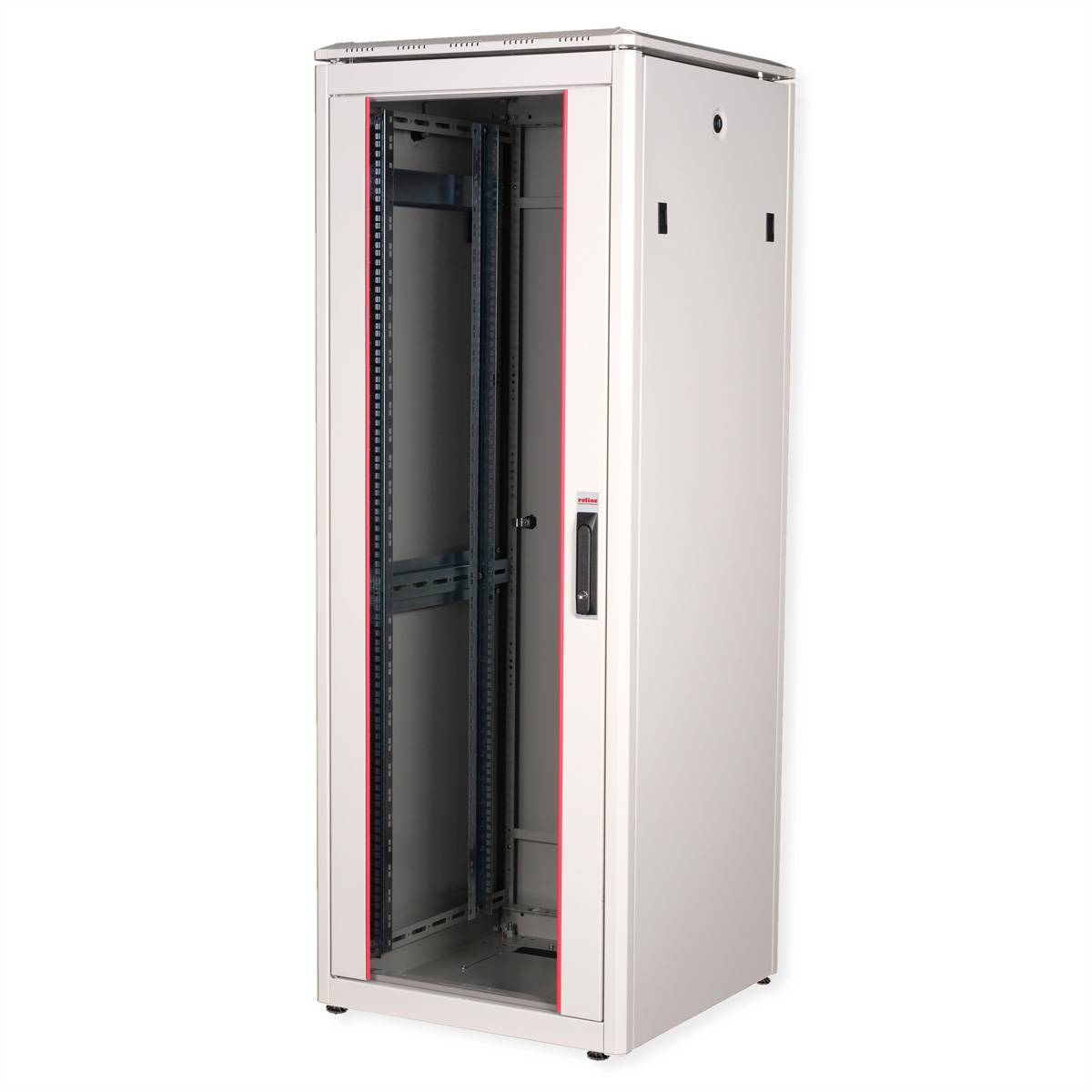 Roline Pro - Schrank Netzwerkschrank - mit Glastür, 600 x 600 mm (B x T)