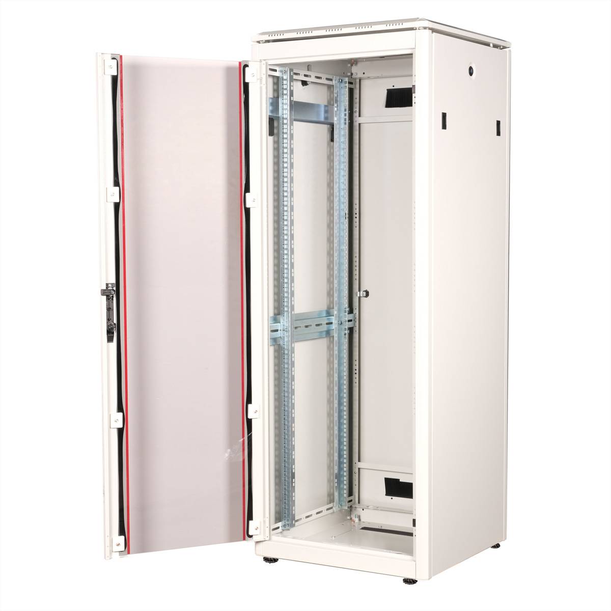 ROLINE 19-Zoll Netzwerkschrank Pro 32 HE, 600x600 BxT Glastür grau