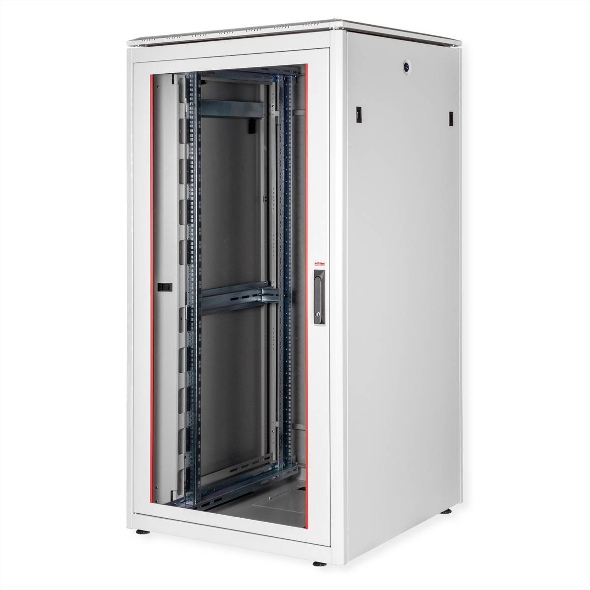 ROLINE 19-Zoll Netzwerkschrank Pro 32 HE, 800x800 BxT Glastür grau